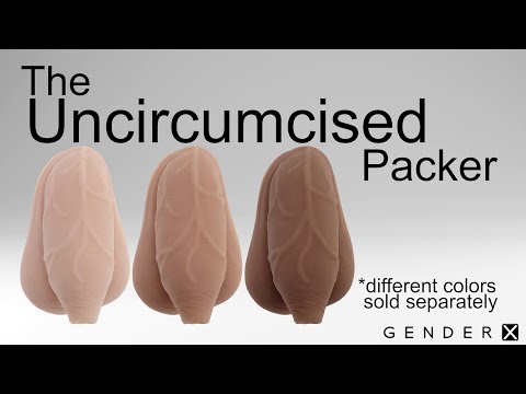Gender X Evolved Novelties The Uncircumcised Packer Model - rusvai gelsvas, Anatomical Design video