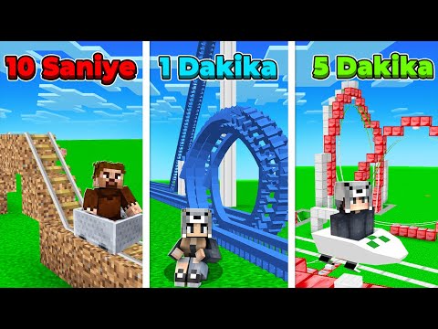 AİLECEK HIZLI TREN KAPIŞMASI YAPTIK 😱 - Minecraft