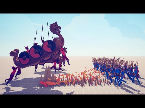 Longship vs Every Unit - Totally Accurate Battle Simulator TABS