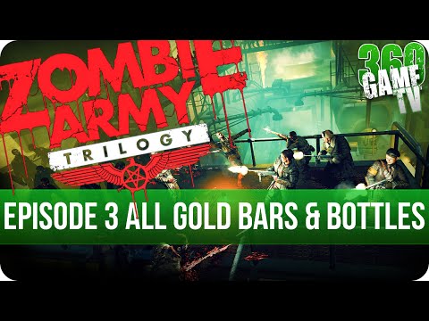 Zombie Army Trilogy - Episode 3 All Gold Bars and Bottle of Blood - All in One Collectible Locations