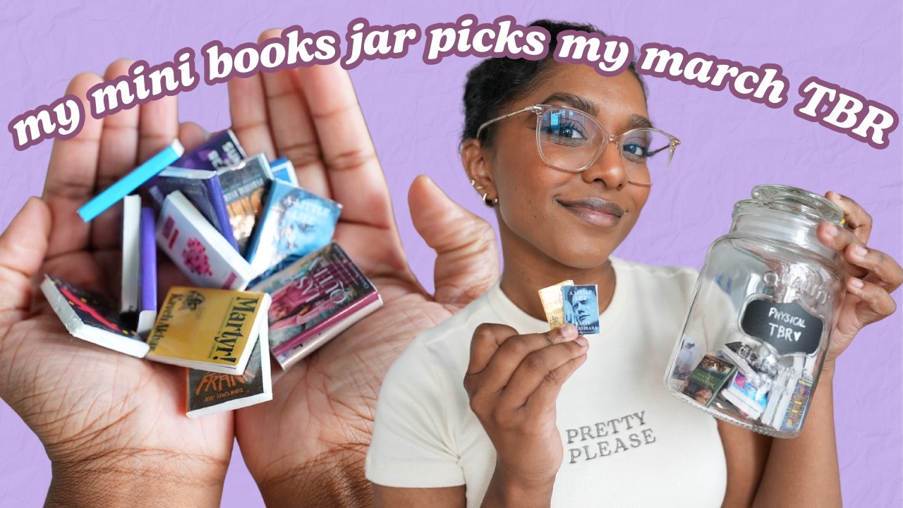 mini books CHOOSE my March TBR! how to make DIY mini books for a TBR jar TUTORIAL & Canva Template