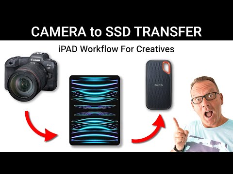 Use your iPad to TRANSFER or BACKUP files from your CAMERA to SSD!