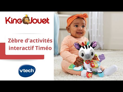 Zèbre d'activités interactif Timéo VTech : King Jouet, Activités d'éveil  VTech - Jeux d'éveil