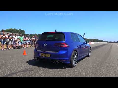 Vw Golf 7r Vs mercedes a45 AMG drag race
