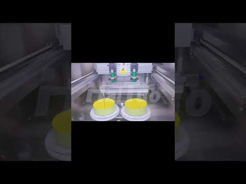 HaiTuo Ultrasonic round cream cake cutting  Machine.