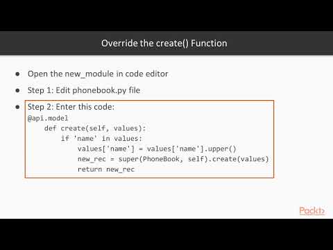 Odoo 11 Development Essentials The Course Overview| packtpub com