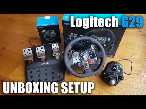 Logitech G29 steering wheel for new PS5/PS4/PS3/PC - Unboxing and Setup