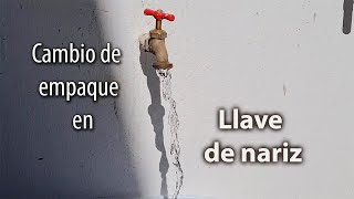 FUGA DE AGUA EN LLAVE DE NARIZ