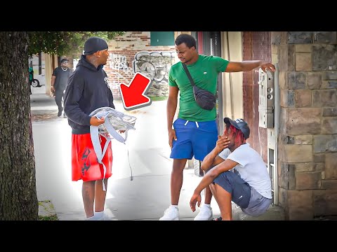 Walking With $30,000 In A Clear Backpack Prank In The Hood!