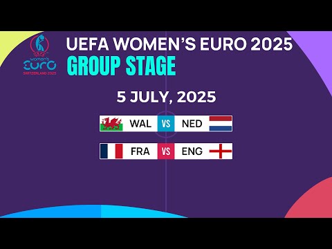 Group D: Matchday 1 Results | UEFA Women's EURO 2025.