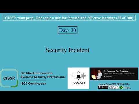 CISSP Exam Prep -030 | Security Incident | 📗