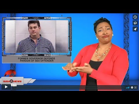 Former governor defends pardon of sex offender (ASL - 12.22.19)