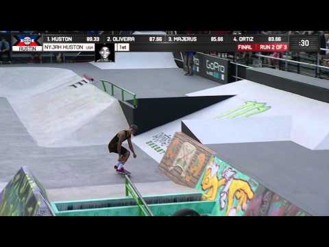 Nyjah Huston wins Skateboard Street Gold - ESPN X Games