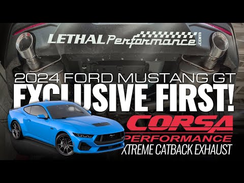 FIRST EXCLUSIVE Corsa Performance Xtreme Catback on a 2024 Ford Mustang GT