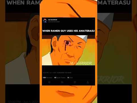 The moment when Ramen Guy uses his sharingan power amaterasu on itachi #anime #naruto #sʜᴏʀᴛs