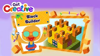 Building Blocks Game for Kids | Make a Sandcastle! | CBeebies Get Creative App