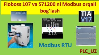 Floboss 107 va S71200 ni Modbus RTU orqali bog’lash #emerson #siemens