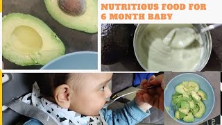 First food for 5-6 month old baby.... Avocado Puree 🥑