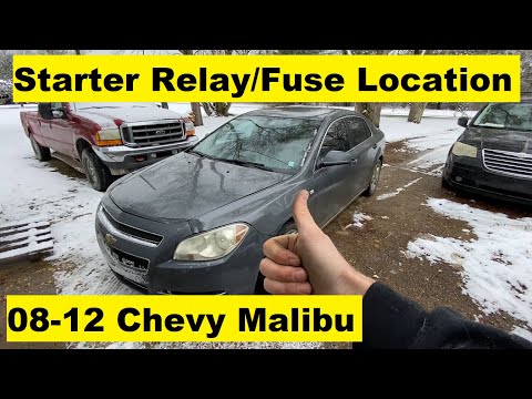 Starter Relay and Fuse Location Chevy Malibu 08 09 10 11 12 2008 2009 2010 2011 2012