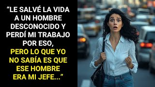 SALVÓ A UN HOMBRE Y PERDIÓ SU TRABAJO, PERO ÉL ERA SU JEFE Y ELLA NO LO SABÍA... HISTORIAS DE VIDA..