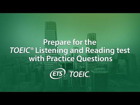 Sample TOEIC® Listening and Reading Test Question