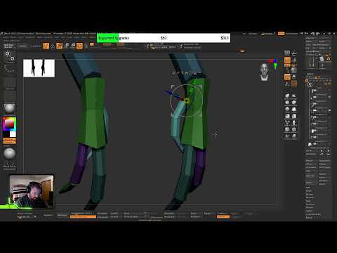 ZBrush Character Art - Blocking out Limbs - Stream Archive #3 - 12/20/2021