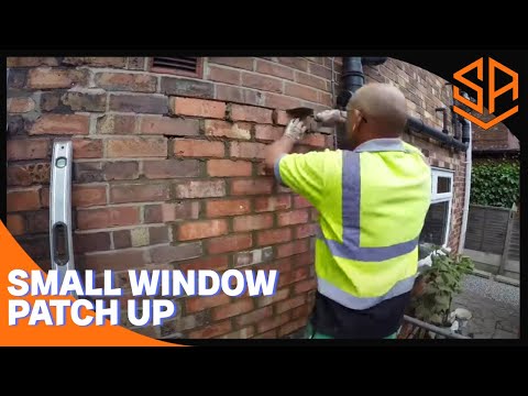 BRICKLAYING..... BRICKING UP A SMALL WINDOW