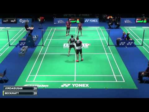 R32 2015 Swiss Open Badminton Praveen Jordan Debby Susanto vs Raphael Beck  Kira Kattenbeck