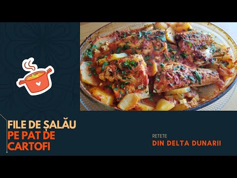 Pike perch fillet on a bed of potatoes