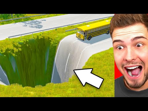 MONSTER SCHLAGLOCH vs. AUTOS (BeamNG)