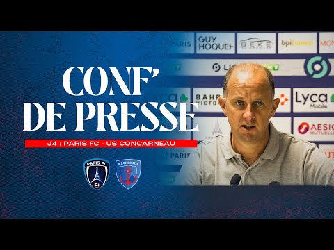 J4 - CONF' DE PRESSE - PARIS FC x US CONCARNEAU