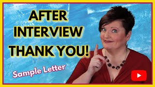 Send A Thank You Email After The Interview | Follow Up Email After Job Interview Sample