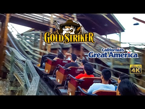On-ride point of view of Gold Striker