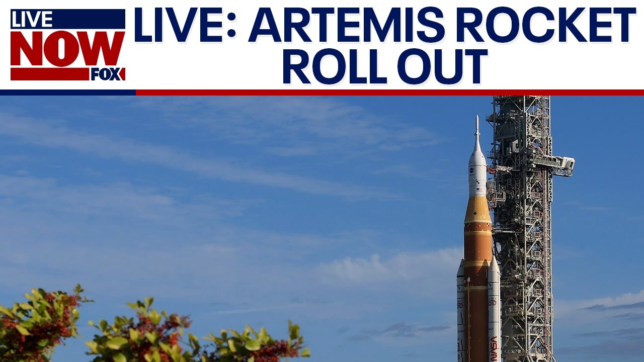 LIVE: Artemis II moon missions, watch SLS rocket rolled out to pad