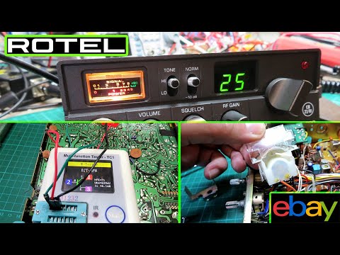 ROTEL RVC 230 - OVERHAUL AND SERVICE - YOU CAN SEE WHY THIS RADIO HAS BEEN USED - CRAZY SENSITIVITY!