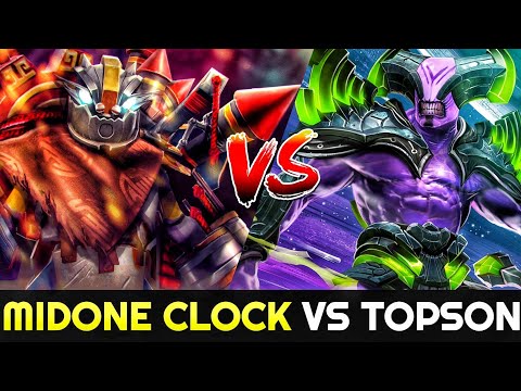 MIDONE vs TOPSON SUMAIL - Bloodthorn Clockwerk vs Faceless Void 7.24 Dota 2