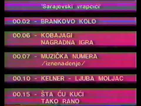 JRT TV Sarajevo 1 - Closedown during New Year's Eve (1985)