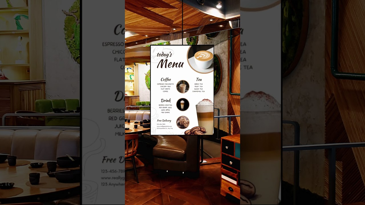 Digital Menu Templates for Cafes