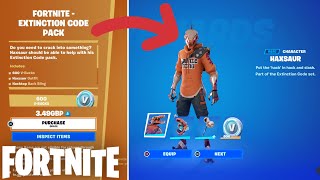 Buying the Extinction Code Pack in Fortnite (CH4 S4 starter pack)