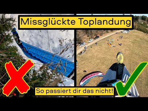 Gleitschirm: Missglückte Toplandung - So passiert dir das nicht!