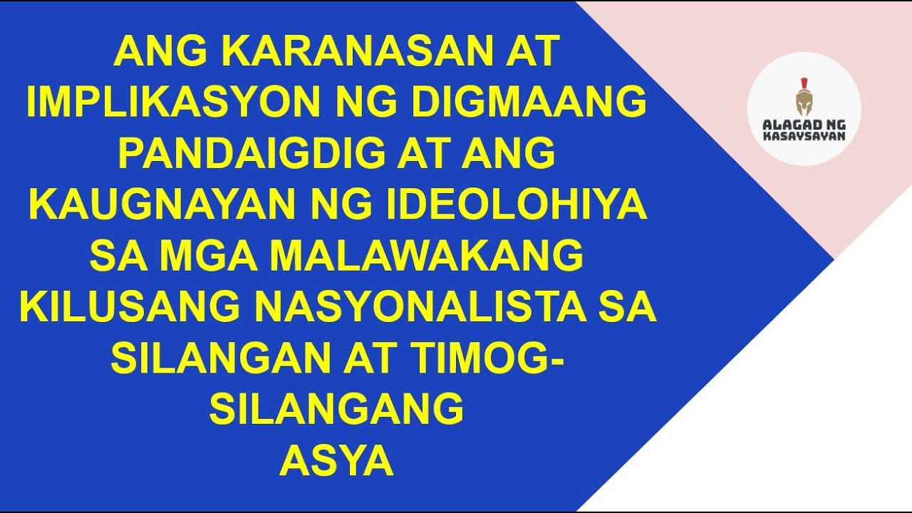 Putar video ANG DIGMAANG PANDAIGDIG AT ANG IDEOLOHIYA SA SILANGAN AT TIMOG-SILANGANG ASYA sekarang ANG DIGMAANG PANDAIGDIG AT ANG IDEOLOHIYA SA SILANGAN AT TIMOG-SILANGANG ASYA
