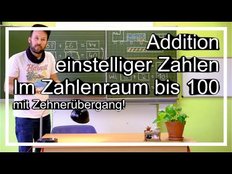 2. Klasse: Addition einstelliger Zahlen mit Zehnerübergang im Zahlenraum bis 100 - Rechenzug