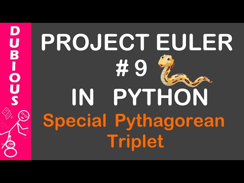 Project Euler Problem 9 Python Solution