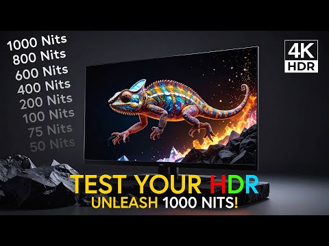 Ultimate 𝗛𝗗𝗥 Test | 0–1000 Nits Brightness Test & Screen Calibration in 4K HDR | OLED & QLED