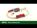 Watch video for Brio Metro Railway Set