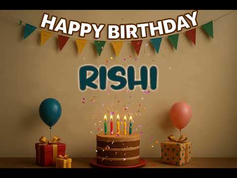 RISHI’s Happy Birthday Song 🎈 | Custom Track by XBirthdays for Kids & Adults