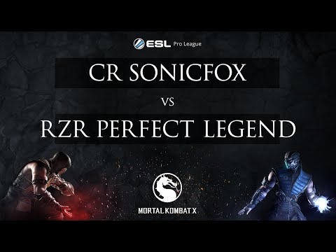 Mortal Kombat X - ESL Pro League Season 2 Finals - UB Ro8 - cR SonicFox vs RZR Perfect Legend