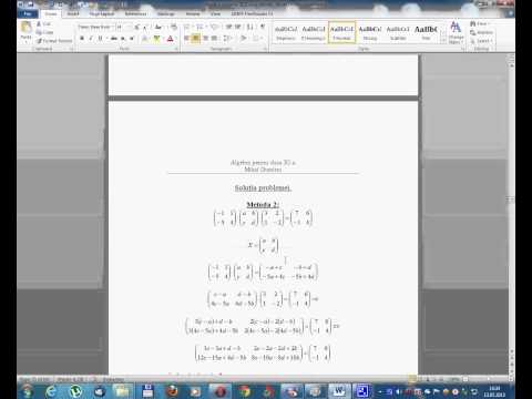 Algebra pentru clasa a XI-a --Lectia 6