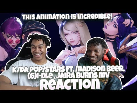 (G)I-DLE!!! | K/DA - POP/STARS (ft Madison Beer, Jaira Burns) | MV - League of Legends - REACTION