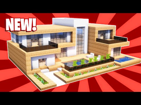 Minecraft : How To Build a Small Modern House Tutorial (#47)